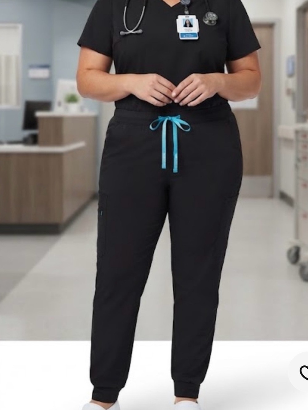 Carhartt Black Joggers with Blue Drawstring - NWT Size Medium
